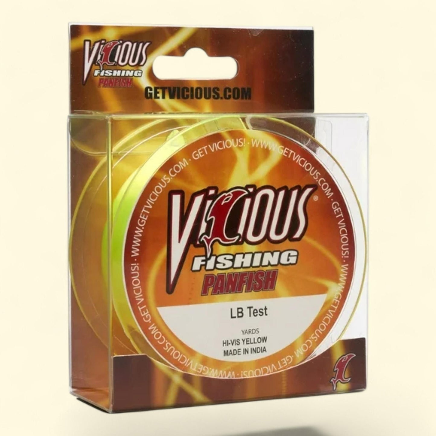 Vicious Panfish Hi-Vis Yellow Mono, 6 Lb Test