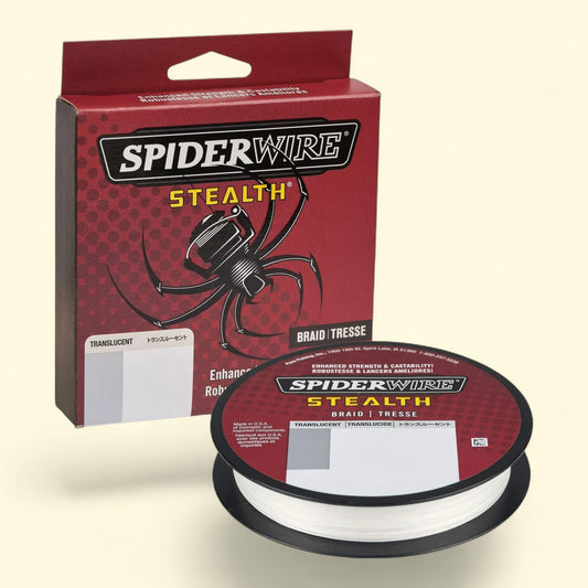 SpiderWire Stealth Translucent Braid Fishing Line, 8 lb Test Strength, 125 yd