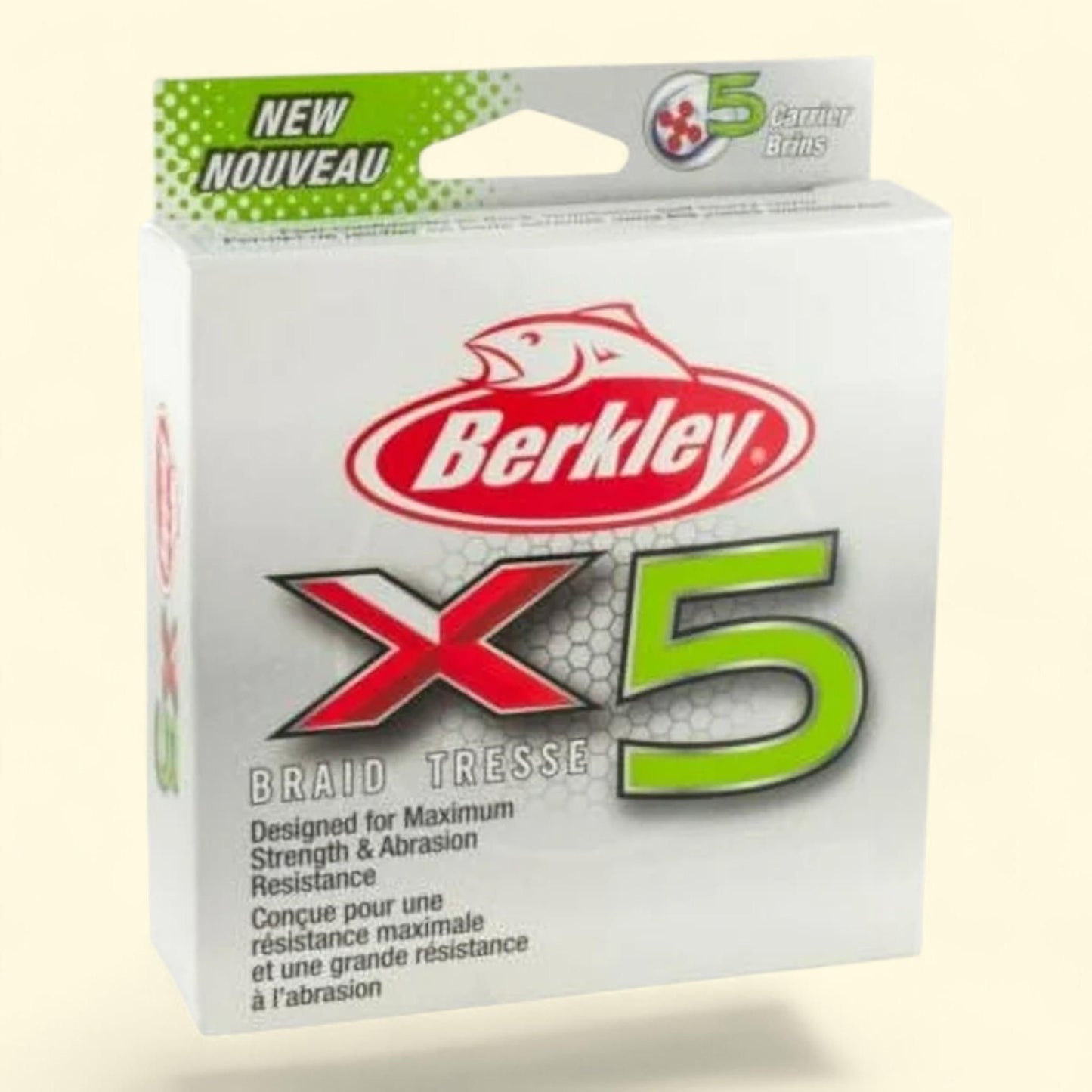 Berkley Braid Fishing Line, Crystal, 40 lb, 164 yd