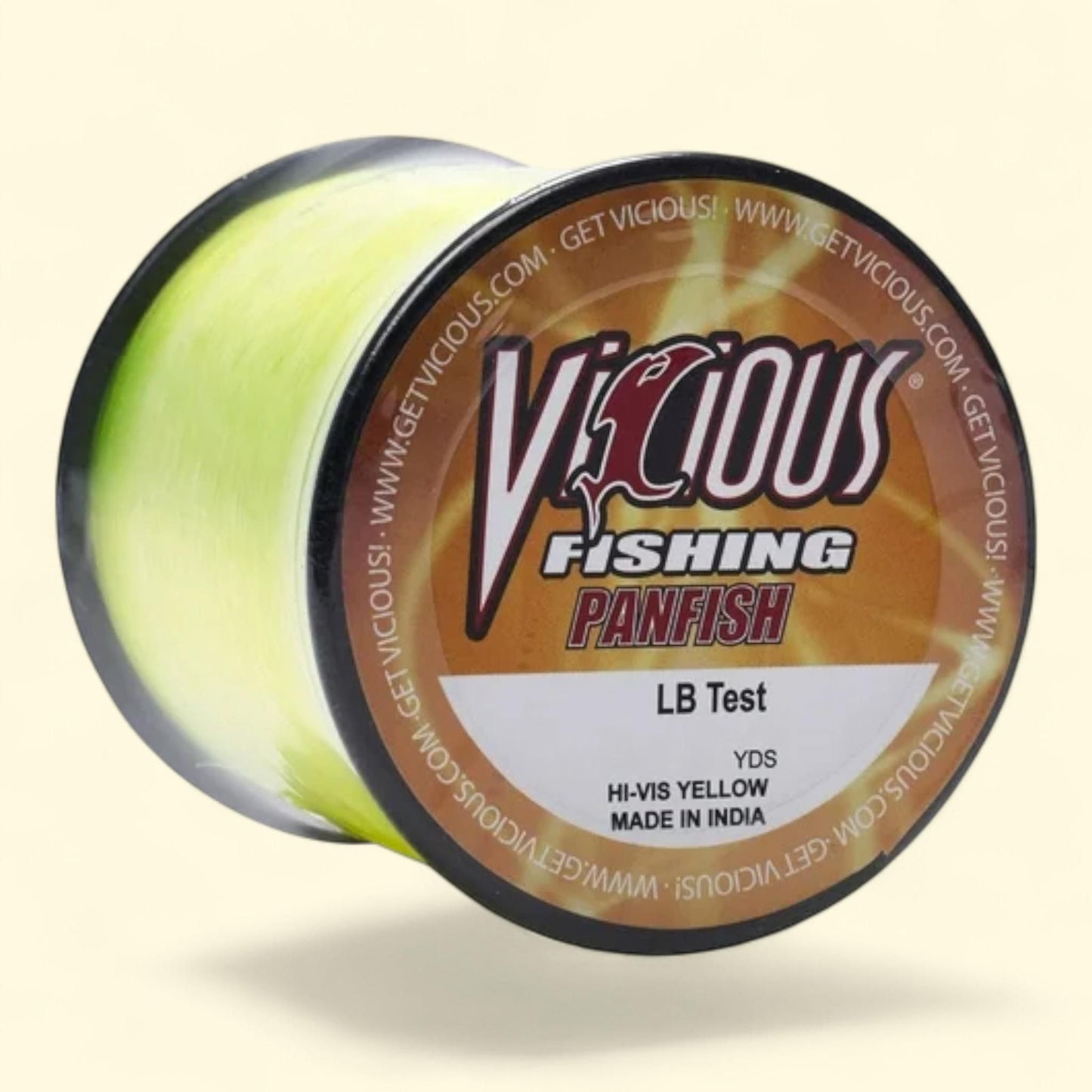 Vicious Panfish Hi-Vis Yellow Mono, 4 lb Test