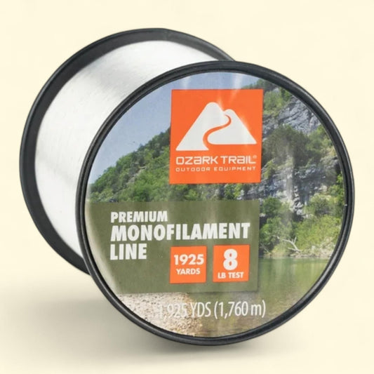 Ozark Trail Monofilament Fishing Line, 8lb, 1925 Yards