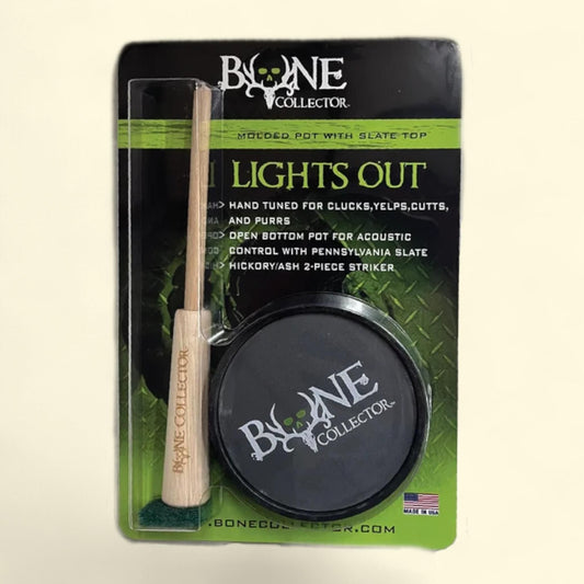 Bone Collector Game Calls Lights Out Friction Turkey Call, Molded Slate, One Size