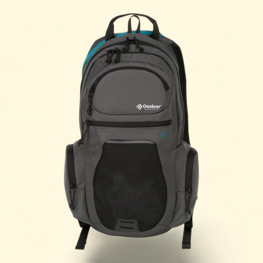 Outdoor Products Hydra-Lit 16.5 L Hydration Backpack, 12-Liter Reservoir, Gray