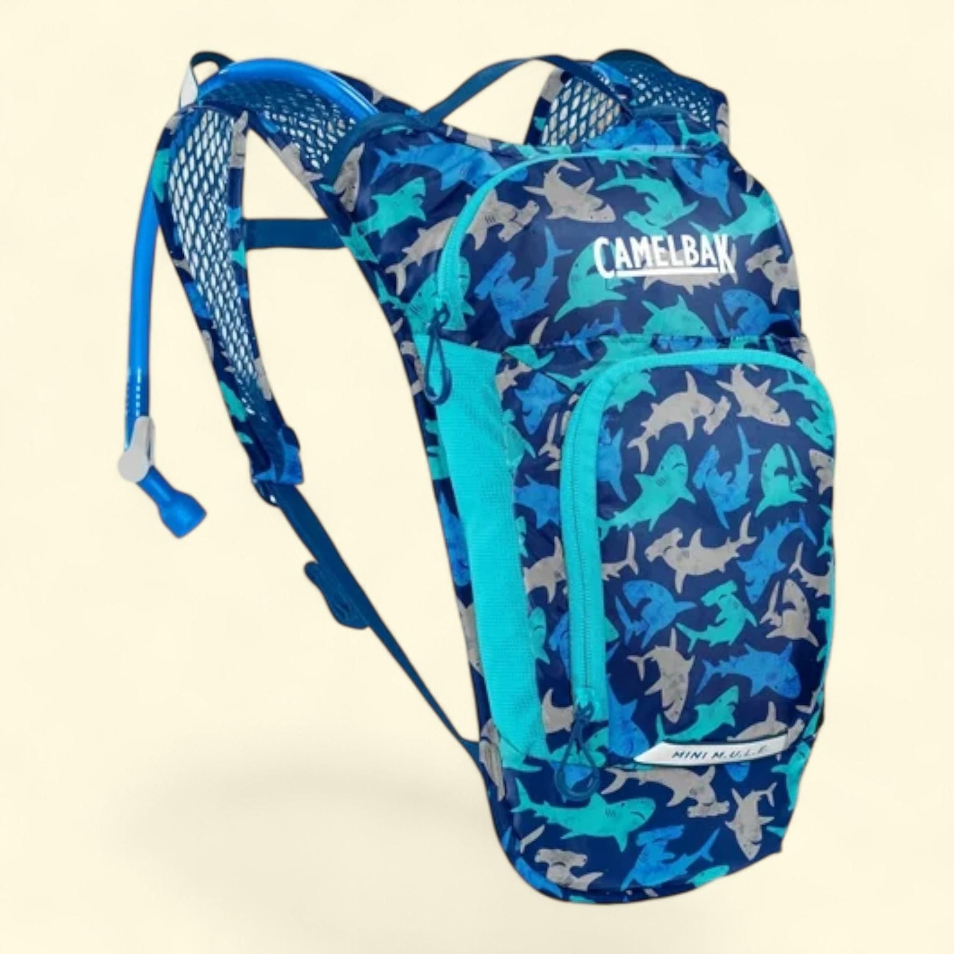 CamelBak Mini M.U.L.E. 50 oz Hydration Pack, Sharks — authentic US product shipped worldwide by Treatspree