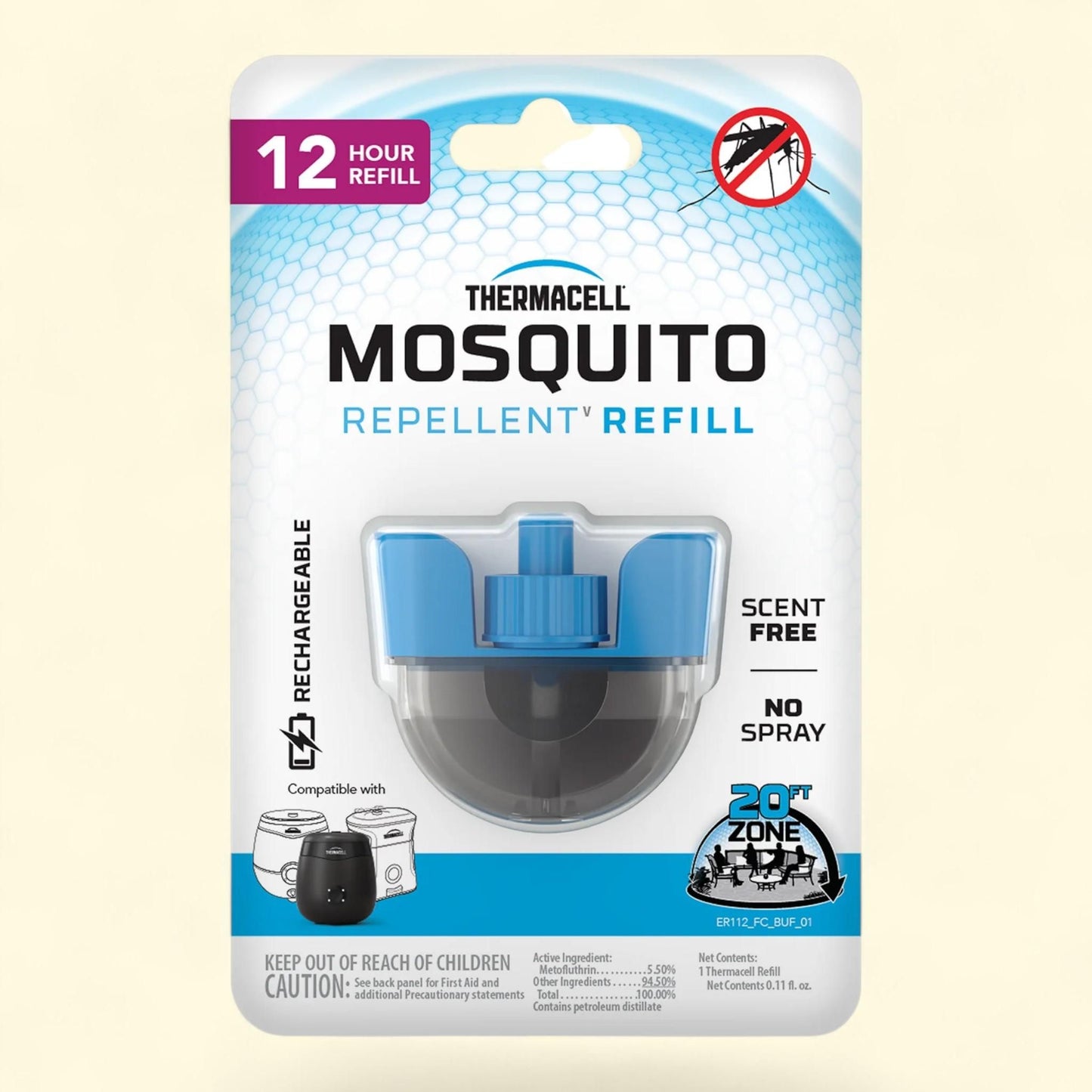 Thermacell Outdoor Mosquito Repellent Refill, 12-Hour