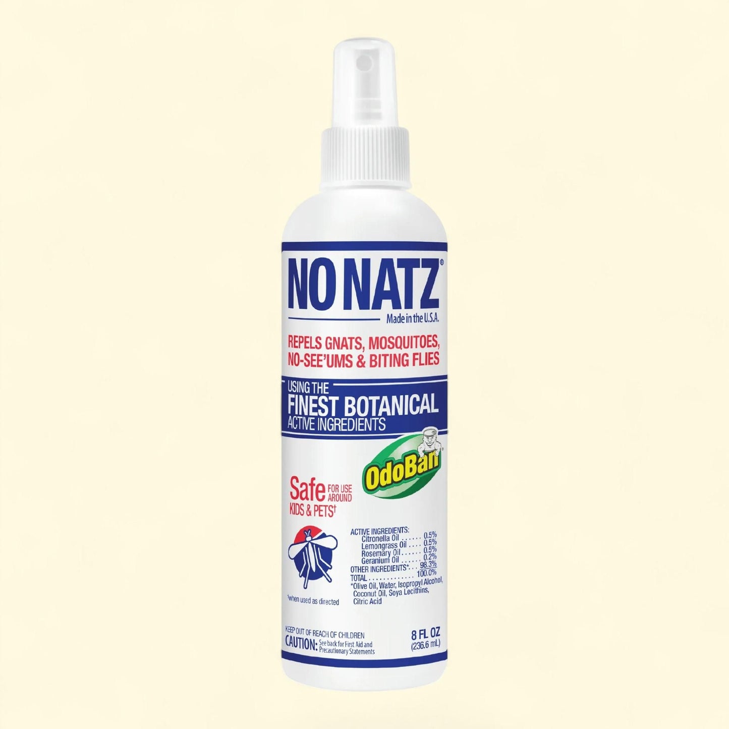 No Natz Bug Repellent, 8 Ounce Spray Bottle