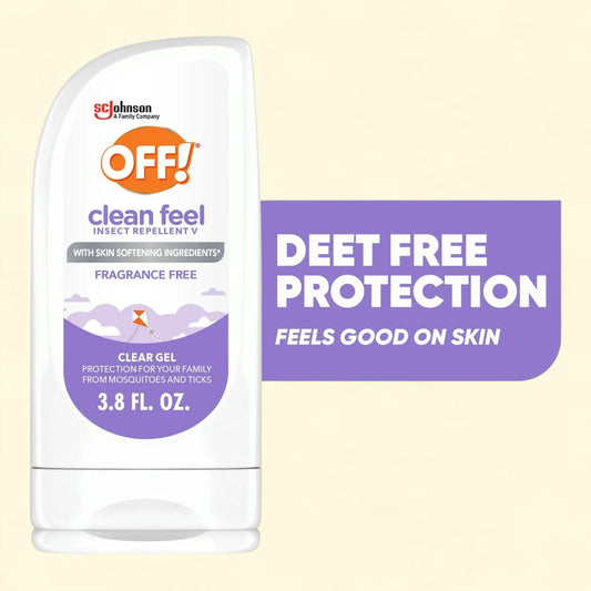 OFF! Clean Feel Picaridin Clear Gel Insect Repellent, 3.8 oz