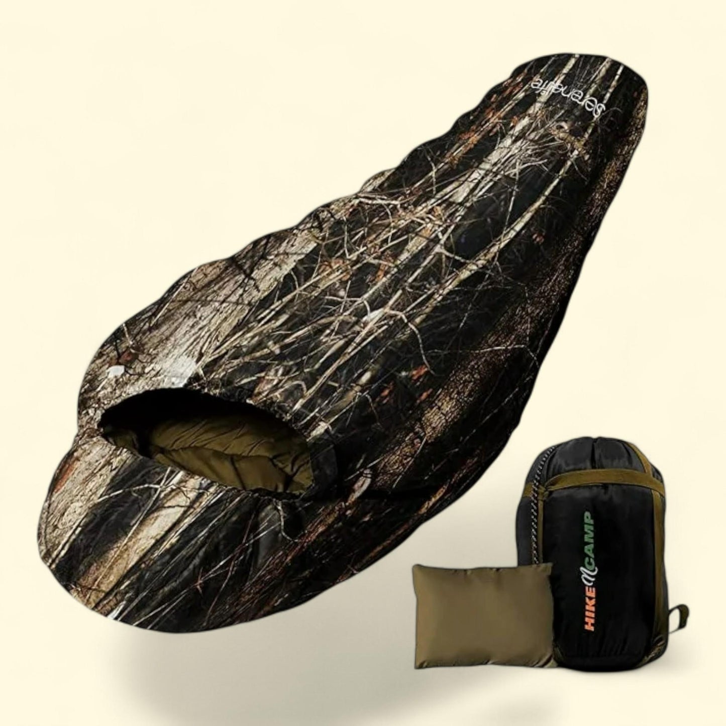 SereneLife Backpacking Sleeping Bag, Mummy Sleeping Bag, Adults/Tee... — authentic US product shipped worldwide by Treatspree