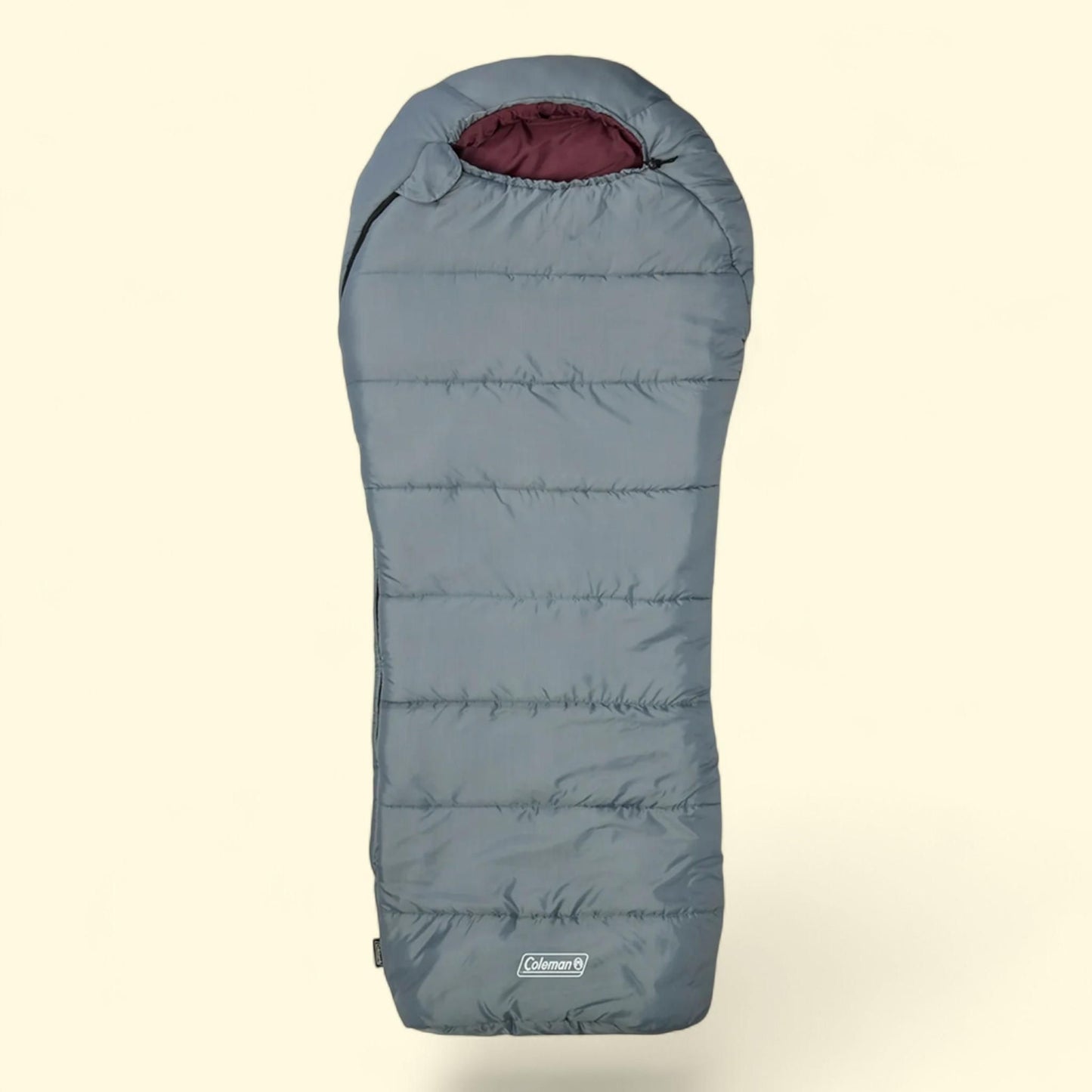 Coleman Tidelands Warm Weather Mummy Big and Tall Sleeping Bag, Gray, 50-Degree