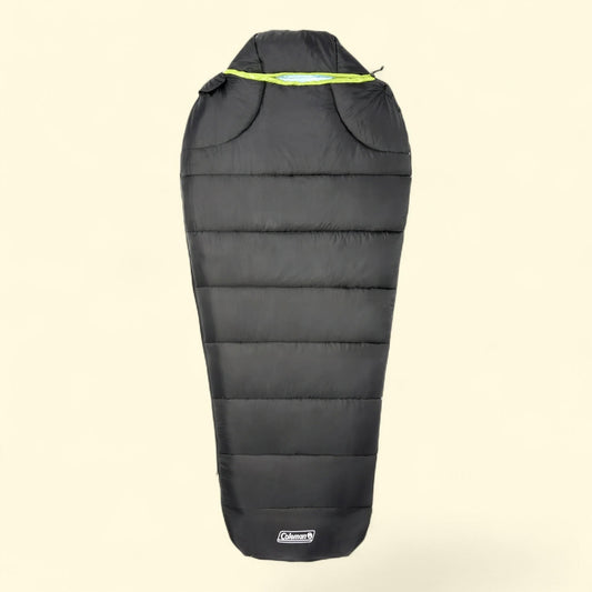 Coleman Montauk 40°F Mummy Sleeping Bag, Black, Adult
