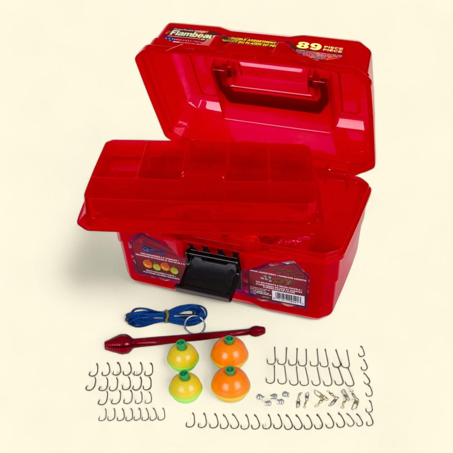 Flambeau Outdoors, Ike Bigmouth Tackle Box, 8.75 inches