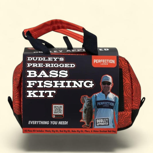 Perfection Lures Dudley's Soft Plastics Bass Fishing Kit, Pre-Rigged, Size