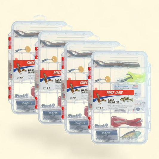 Eagle Claw Bass Tackle Kit, 55 Pieces