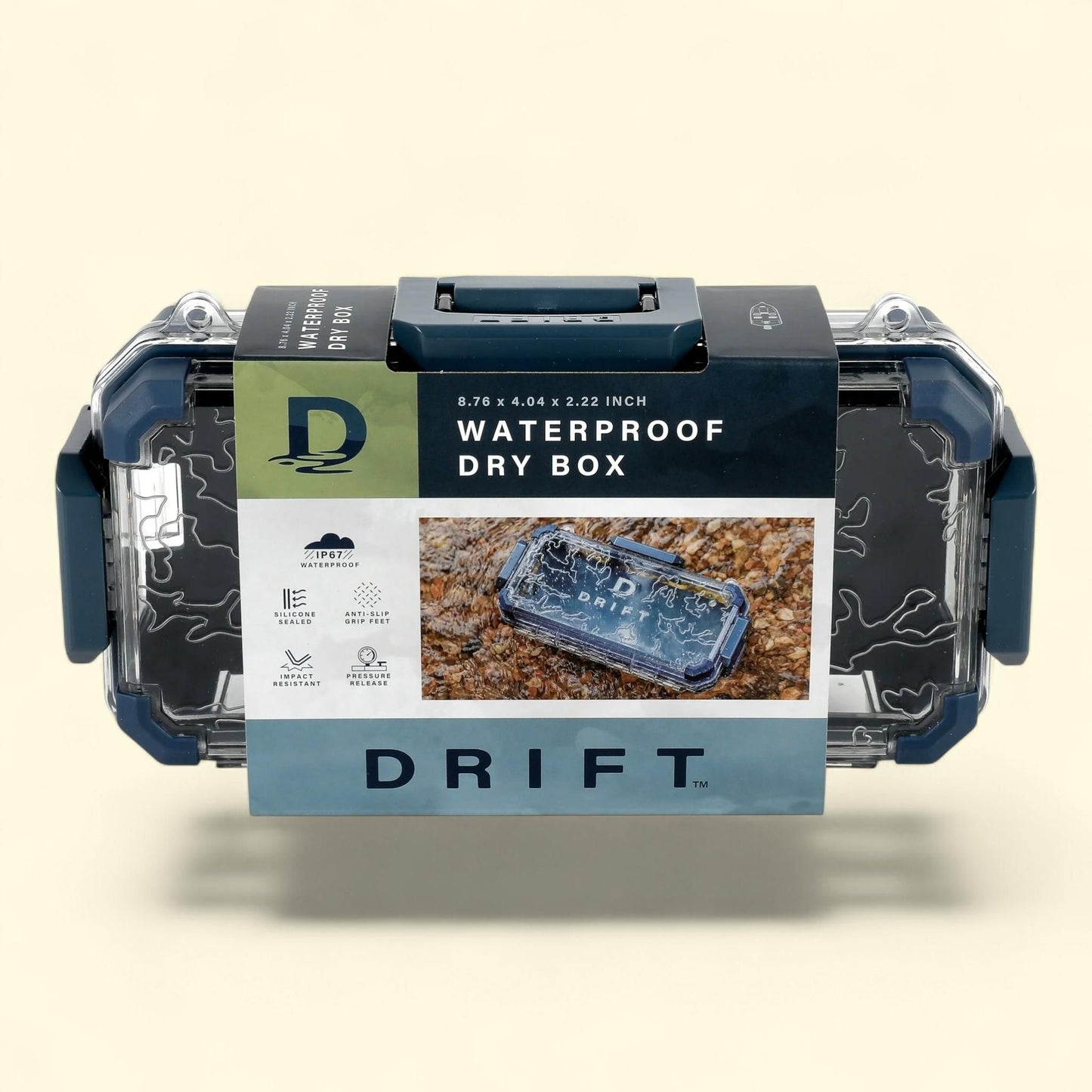 D DRIFT Waterproof Marine Small Dry Box, 9" x 4"