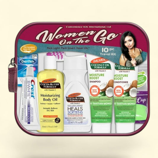 Convenience Kits International, Womens Multicultural 10 PC Kit, Palmers Hair and Body Care Trial-Size