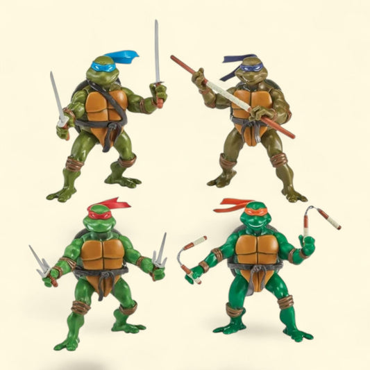 Playmates Toys Teenage Mutant Ninja Turtles 4" 2003 Turtles 4-Pack Figure Bundle