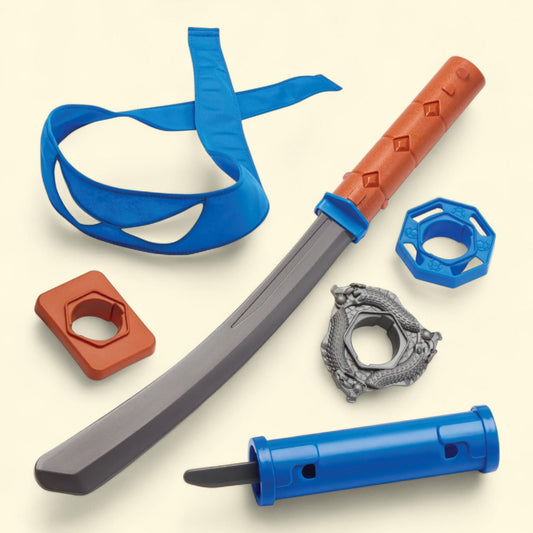 Playmates Toys Teenage Mutant Ninja Turtles: Mutations Build N Battle Leonardo Katana Sword Basic Role Play Set, Size: Basic