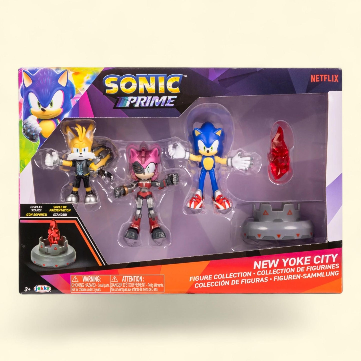 Sonic Prime Action Figures, 2.5 inch, Yoke City Multipack