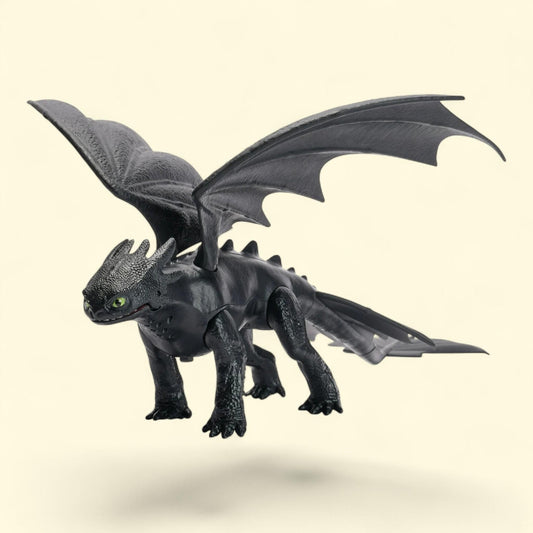 Dreamworks Dragons, Battle Dragons, Plasma Sounds Night Fury, 13-inch Action Figure