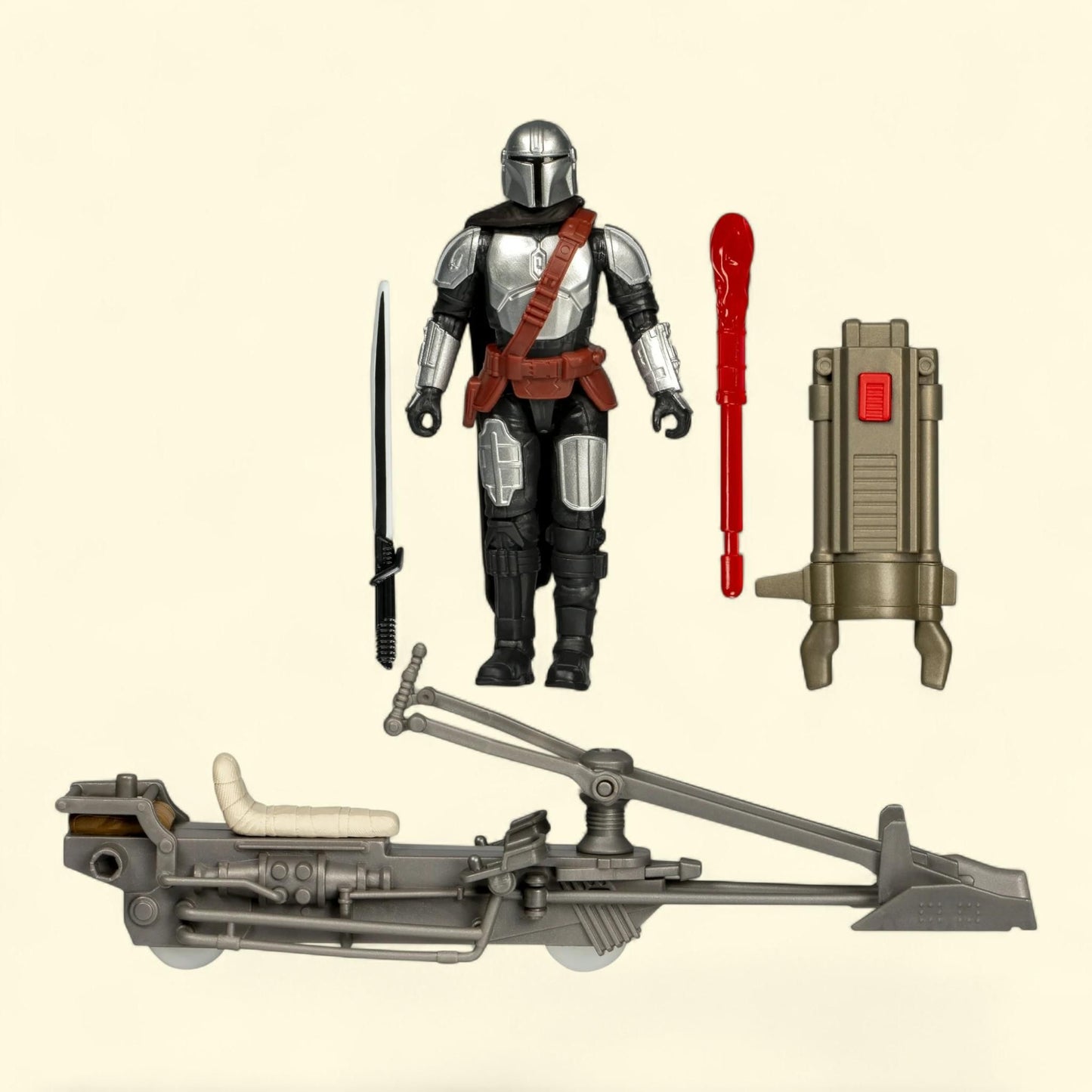 Star Wars The Mandalorian Action Figure & Speeder Bike, 4" — authentic US product shipped worldwide by Treatspree