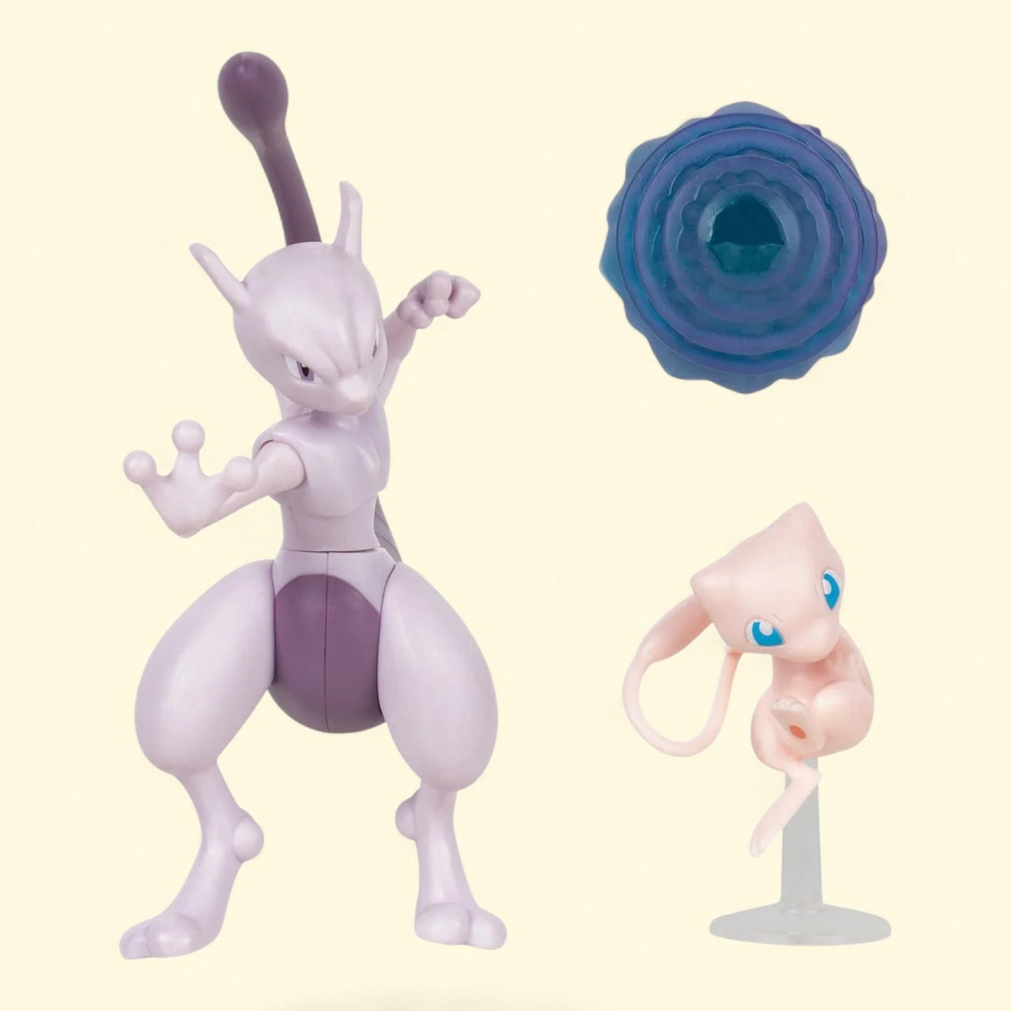 Pokémon Battle Figure 2 Pack, 2-inch Mew & 4.5-Inch Mewtwo