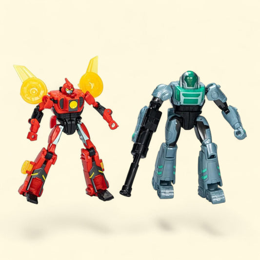 Transformers Toys EarthSpark Cyber-Combiner Terran Twitch and Robby Malto Action Figures, Standard Size