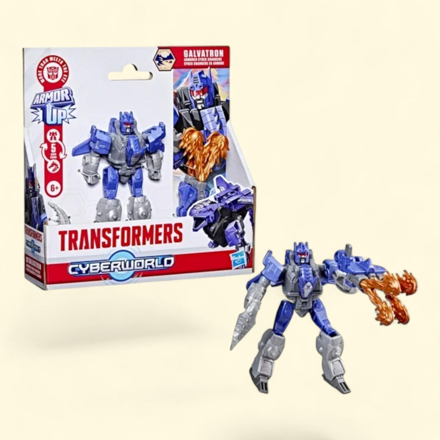 Transformers Toys Armored Cyber Changers Galvatron Action Figure, 6+