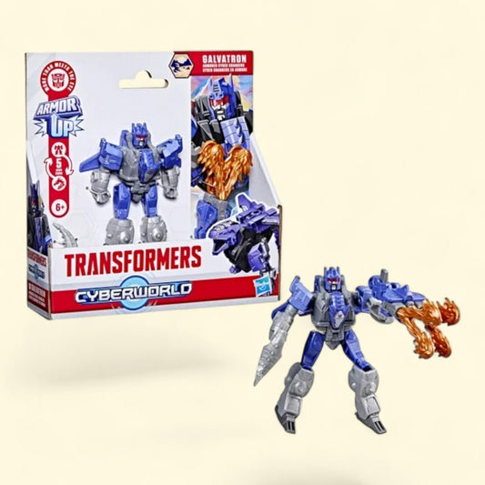 Transformers Toys Armored Cyber Changers Galvatron Action Figure, 6+