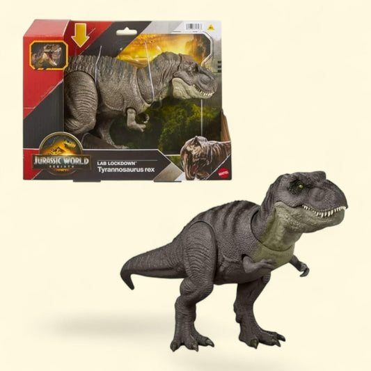Jurassic World Rebirth Tyrannosaurus Rex Action Figure,  Dinosaur Toy, T-Rex Chomp Attack, Size