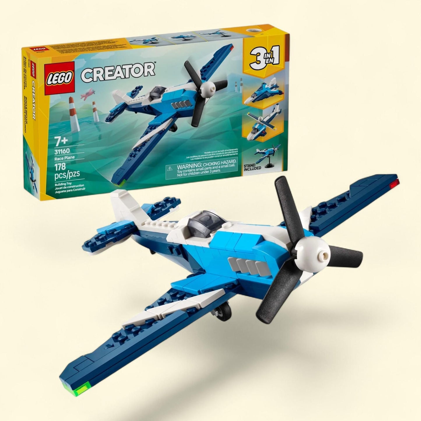 LEGO Creator Aircraft Race Plane, 3in1, 31160