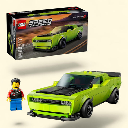 LEGO Speed Champions Dodge Challenger SRT Hellcat Sports Car Toy, 77237