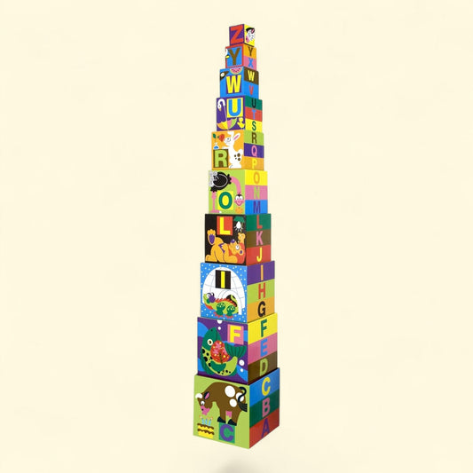 Melissa & Doug Alphabet Nesting and Stacking Blocks, 10-Piece