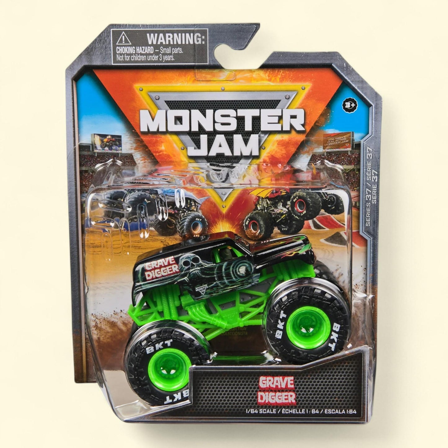 Monster Jam Official Grave Digger Monster Truck, Die-Cast Vehicle, 1:64 Scale