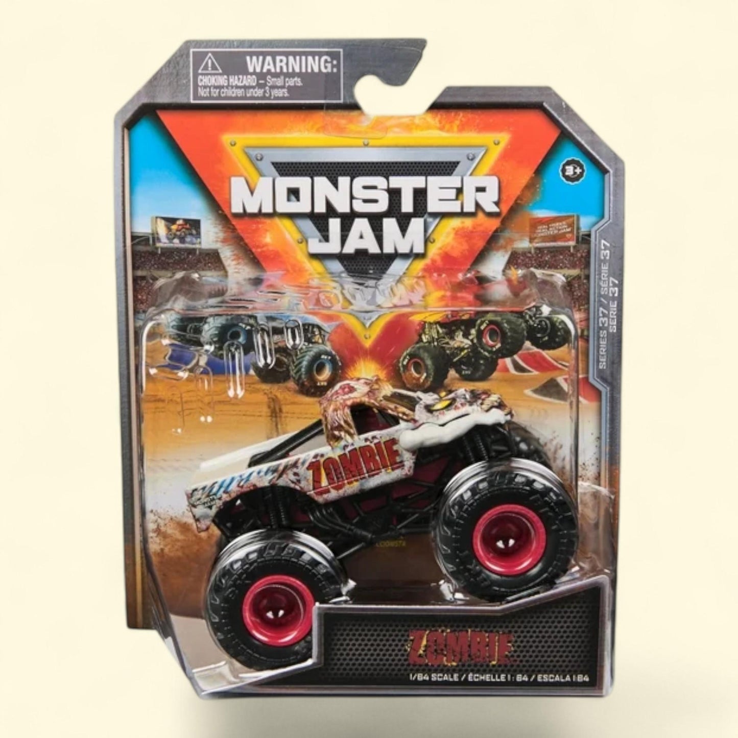 Monster Jam, Official Zombie Monster Truck, Die-Cast Vehicle, 1:64 ... — authentic US product shipped worldwide by Treatspree