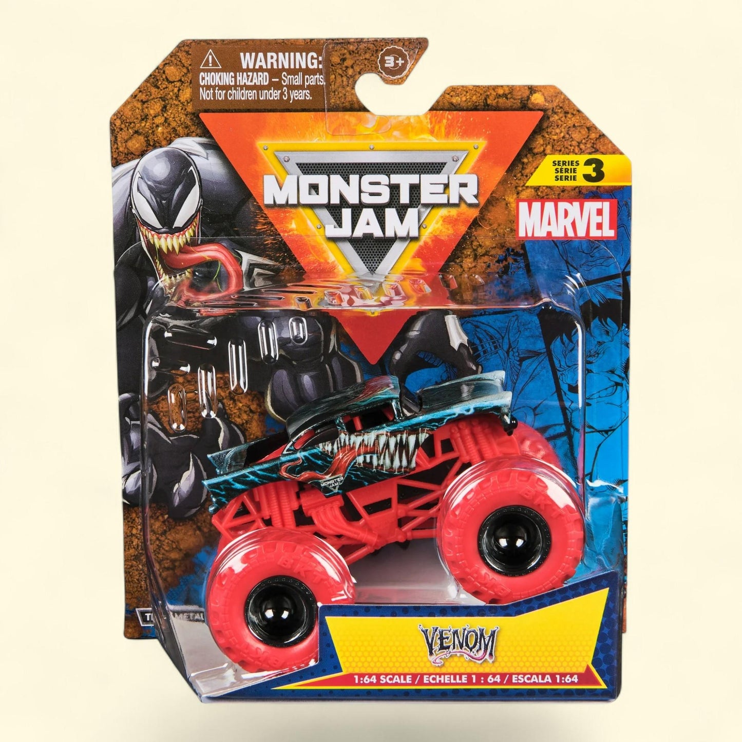 Monster Jam, Marvel Venom Monster Truck, Die-Cast Vehicle, 1:64 Sca... — authentic US product shipped worldwide by Treatspree