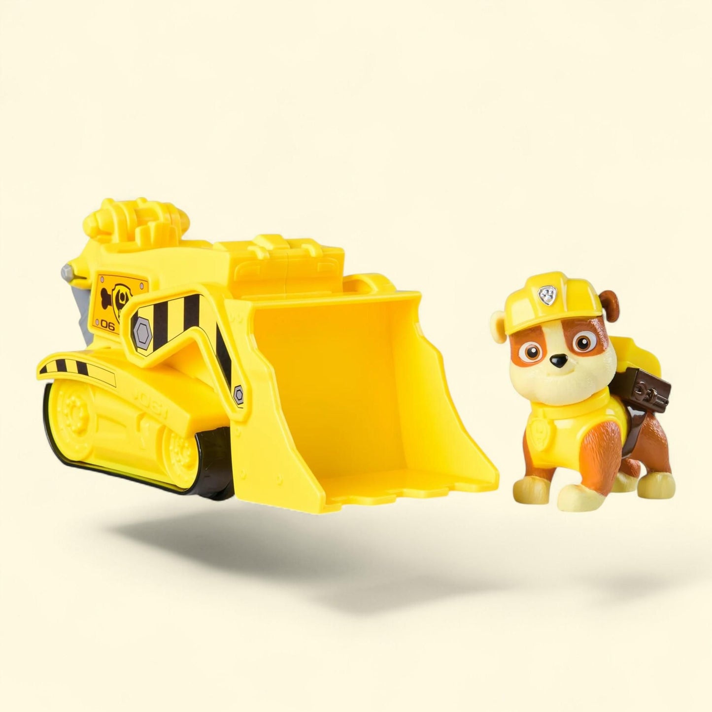 PAW Patrol Bulldozer with Collectible Rubble Figure,  Size 3+