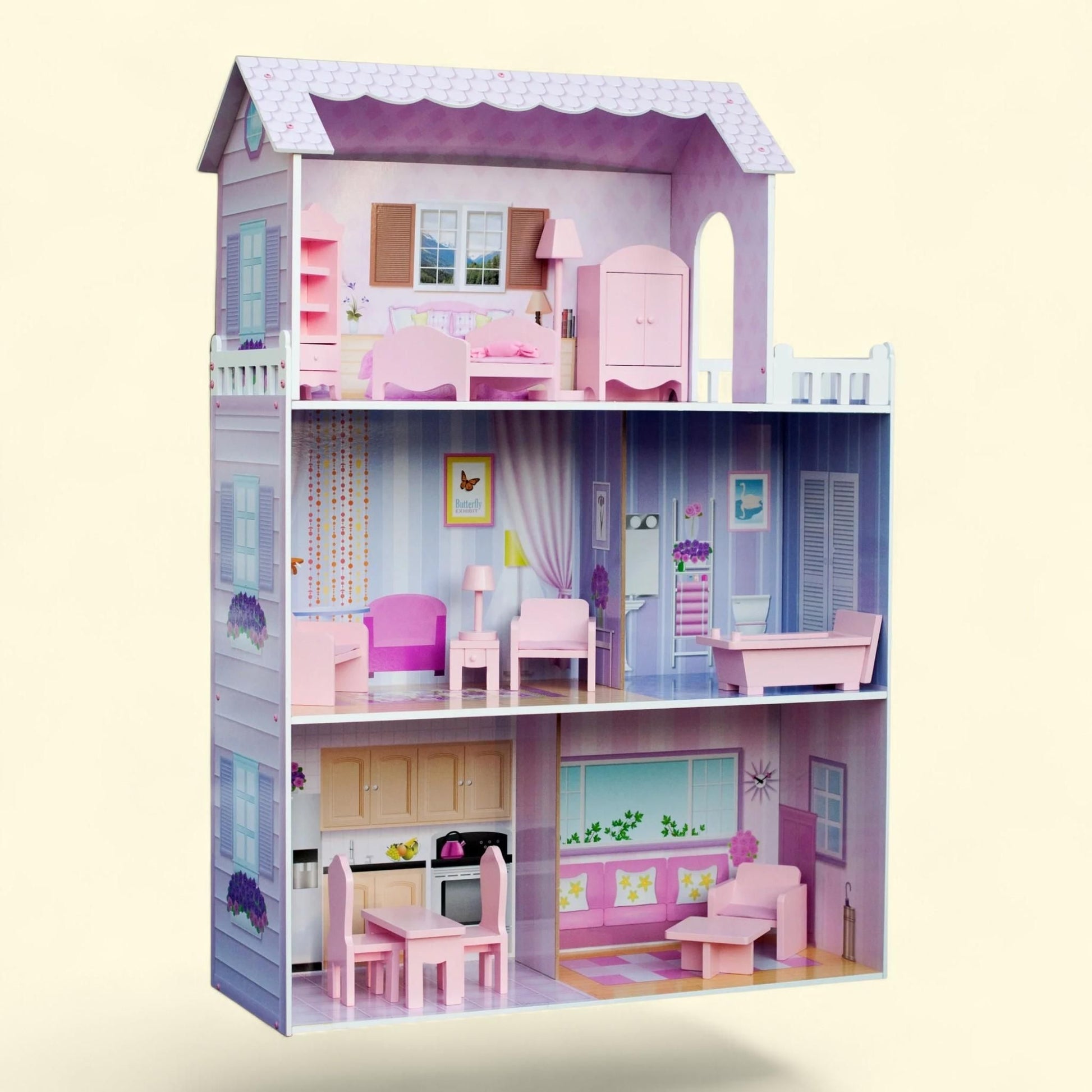 Olivia's Little World, Pink Dreamland Tiffany Dollhouse, 12" — authentic US product shipped worldwide by Treatspree