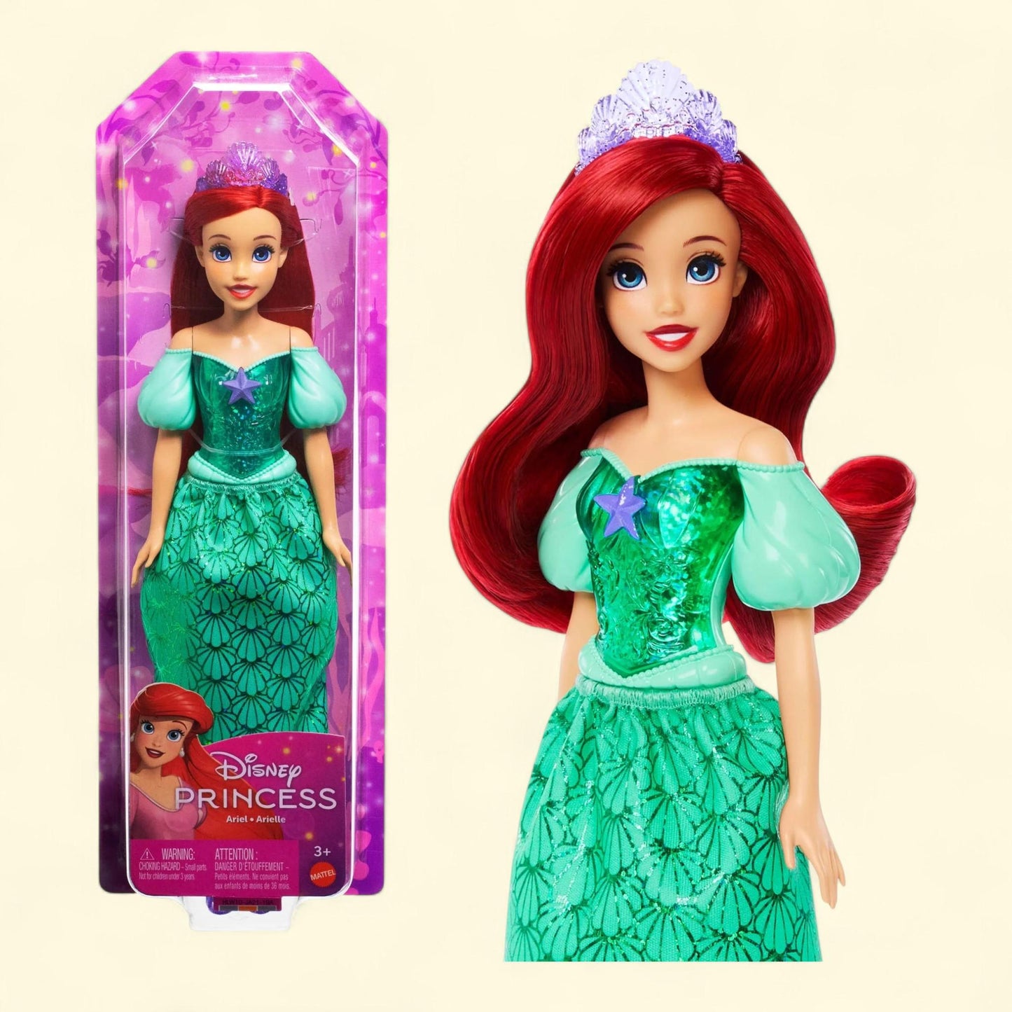 Disney Princess Ariel Fashion Doll, 12 inches