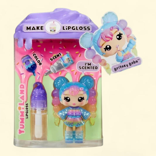 Yummiland Lip Gloss Doll - Britney Boba, Ages 4+