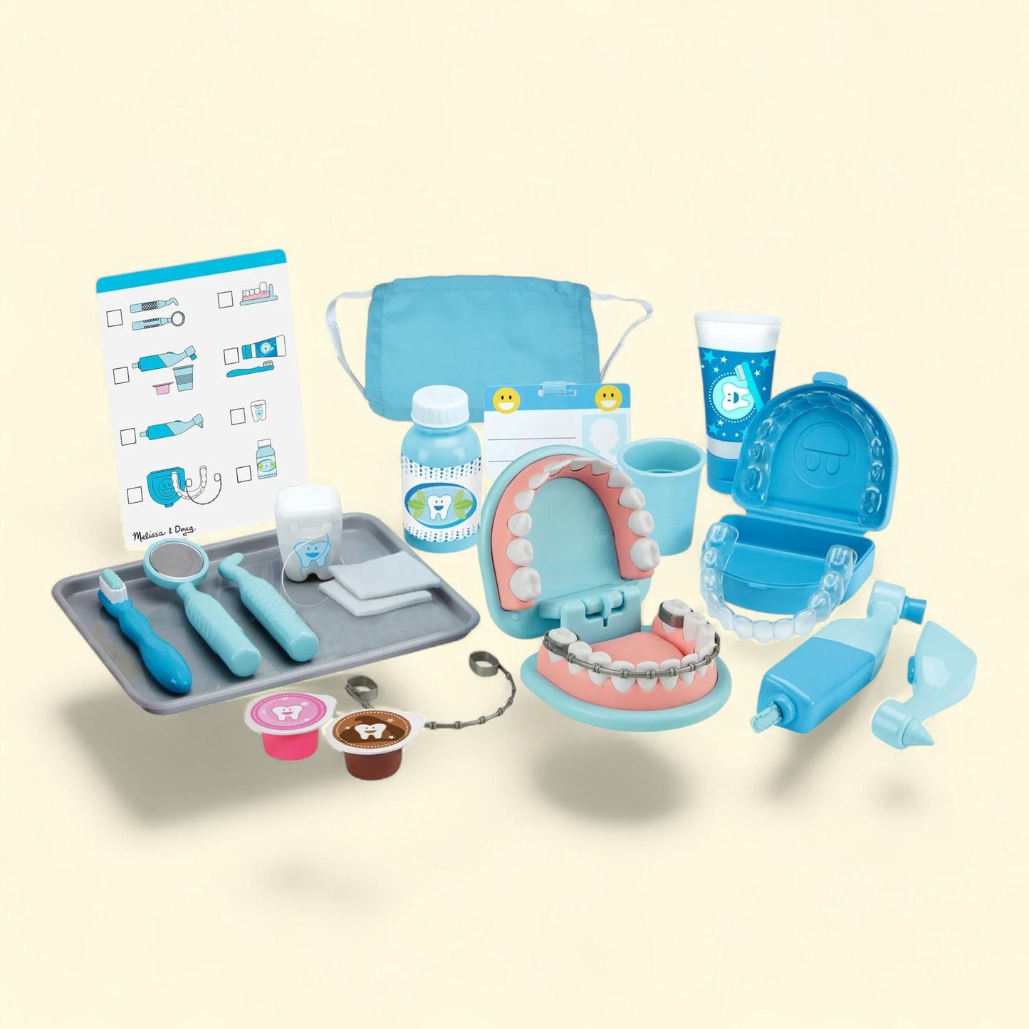 Melissa & Doug Super Smile Dentist Kit, 25 Toy Pieces