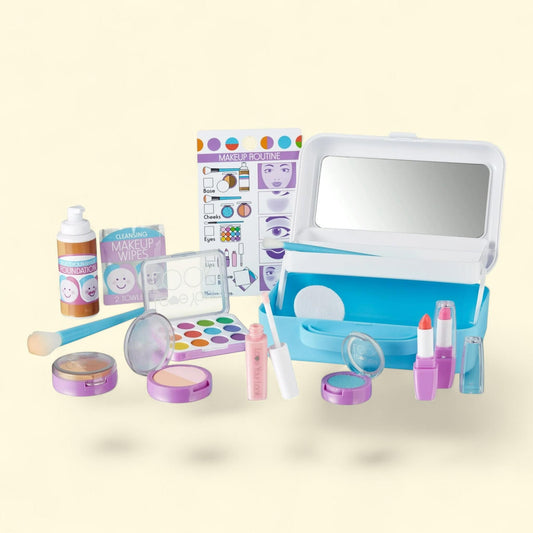 Melissa & Doug Love Your Look Pretend Makeup Kit Play Set, 16 Pieces