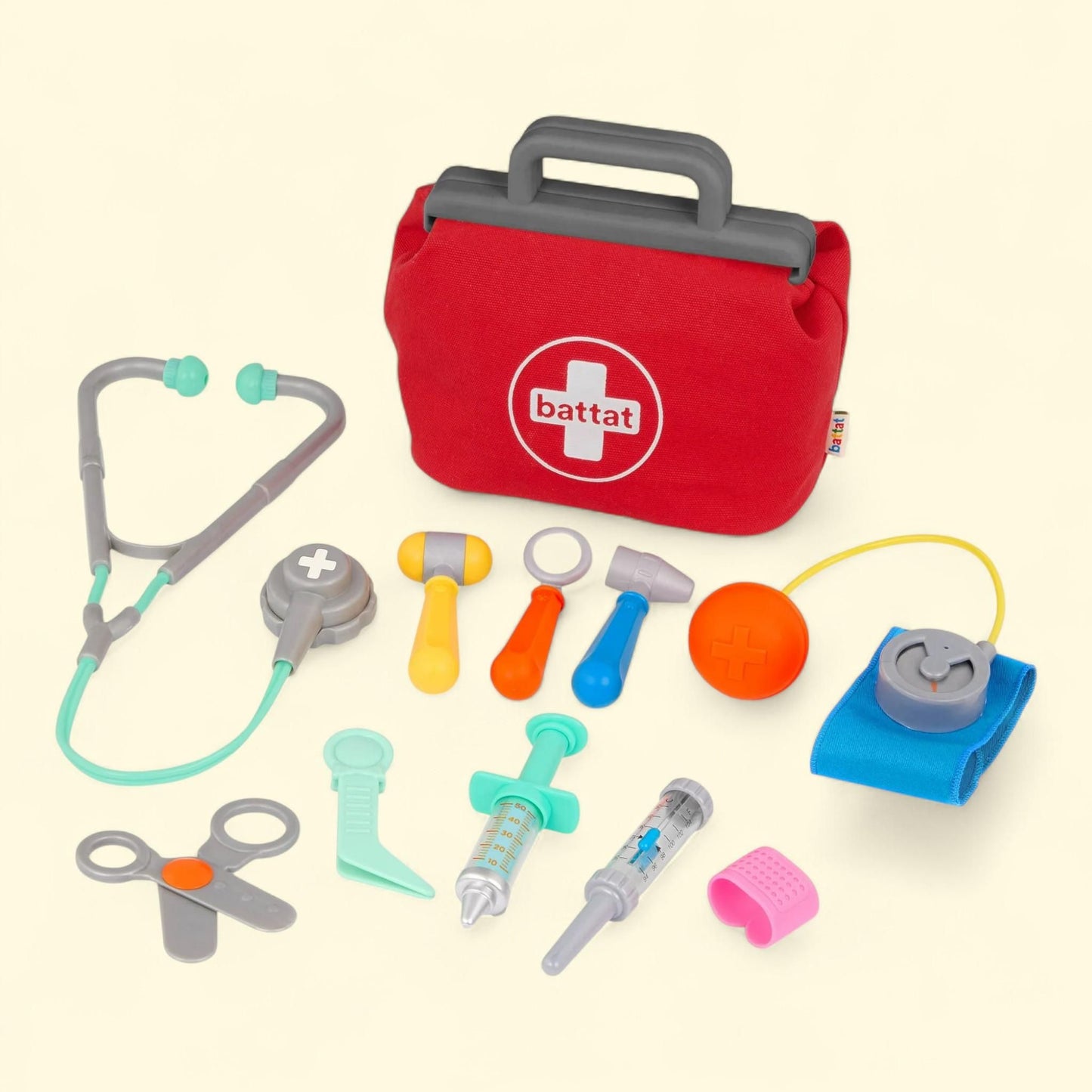 Battat Mini Medic Doctor Plastic Play Set, 10pcs, Toddler, Child, 12.25 in