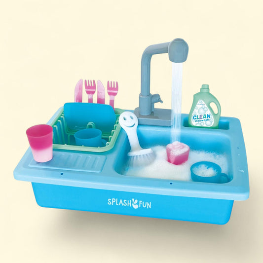 SPLASHFUN Wash-up Kitchen Sink Play Set, Size