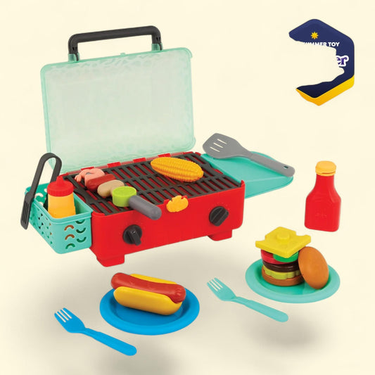 Battat Cook 'n' Go BBQ Set, Toddler and Preschool Toys, 6.00 in