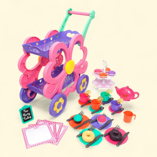 Kid Connection Tea Cart Play Set, 45 Pieces