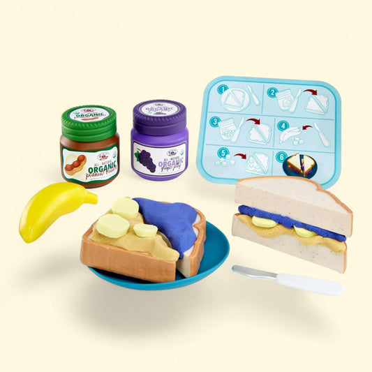 Little Tikes Creative Chef Peanut Butter & Jelly Kit, 10 Accessories, Ages 3+