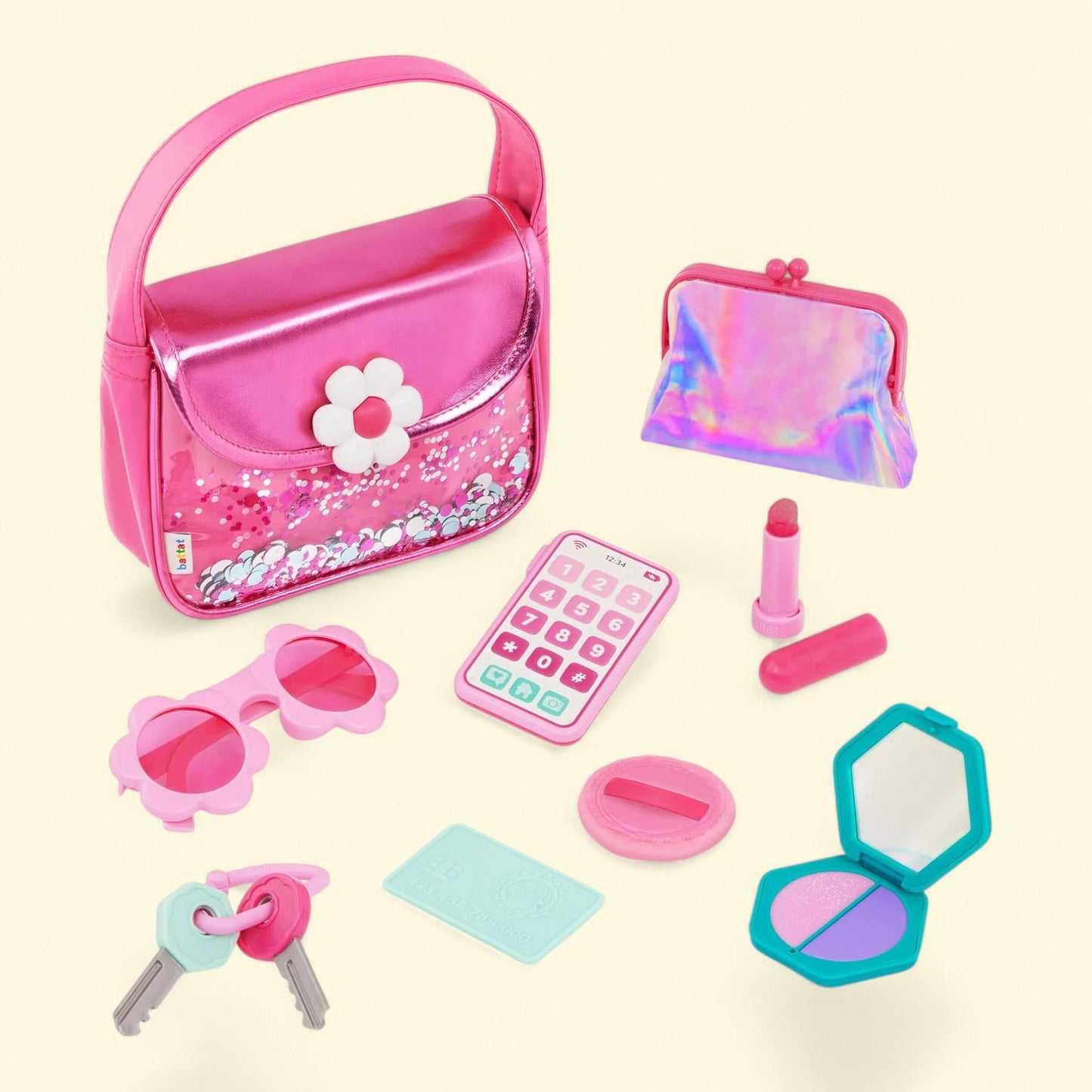 Battat Sparkle Time Pink Purse Set, Toddler and Preschool Toys