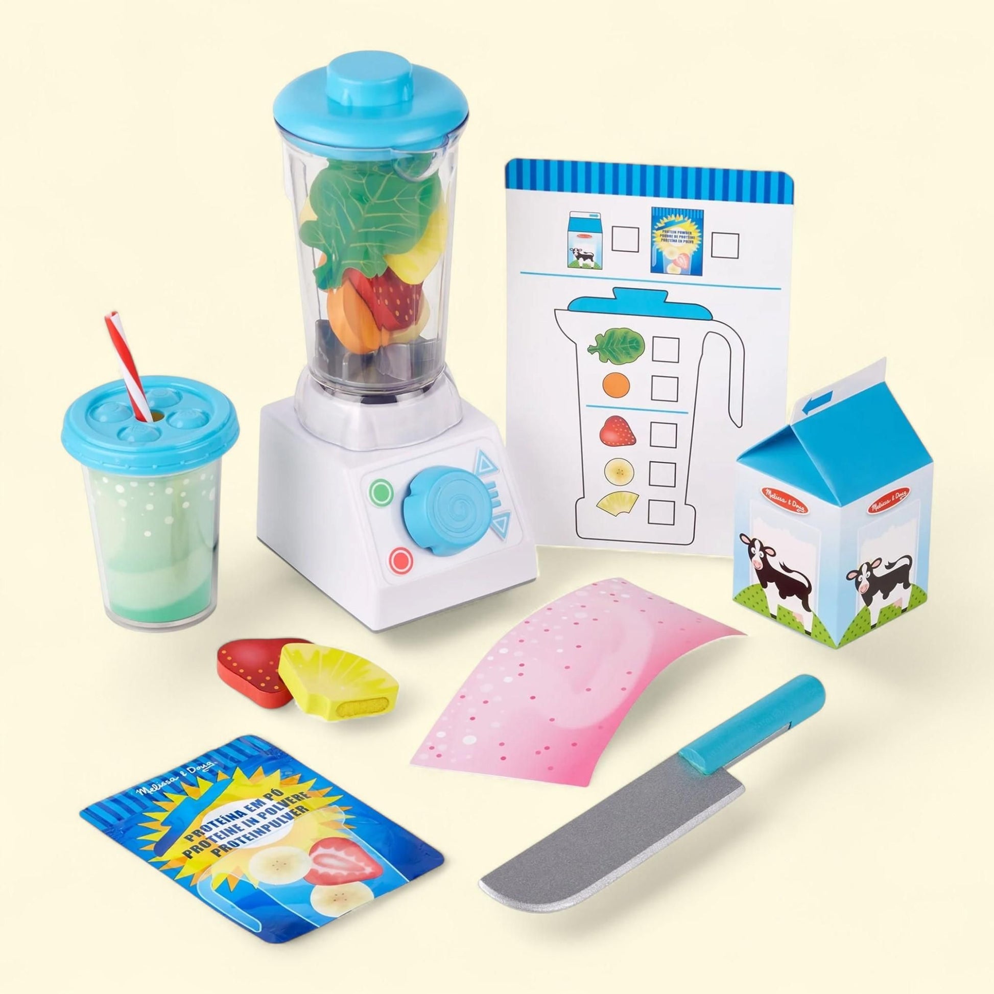 Melissa & Doug Smoothie Maker Blender Set, 22 Pieces — authentic US product shipped worldwide by Treatspree