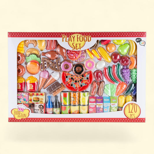 Hey! Play! Assorted Food Set, Fresh, Boxed and Canned, 1 Size