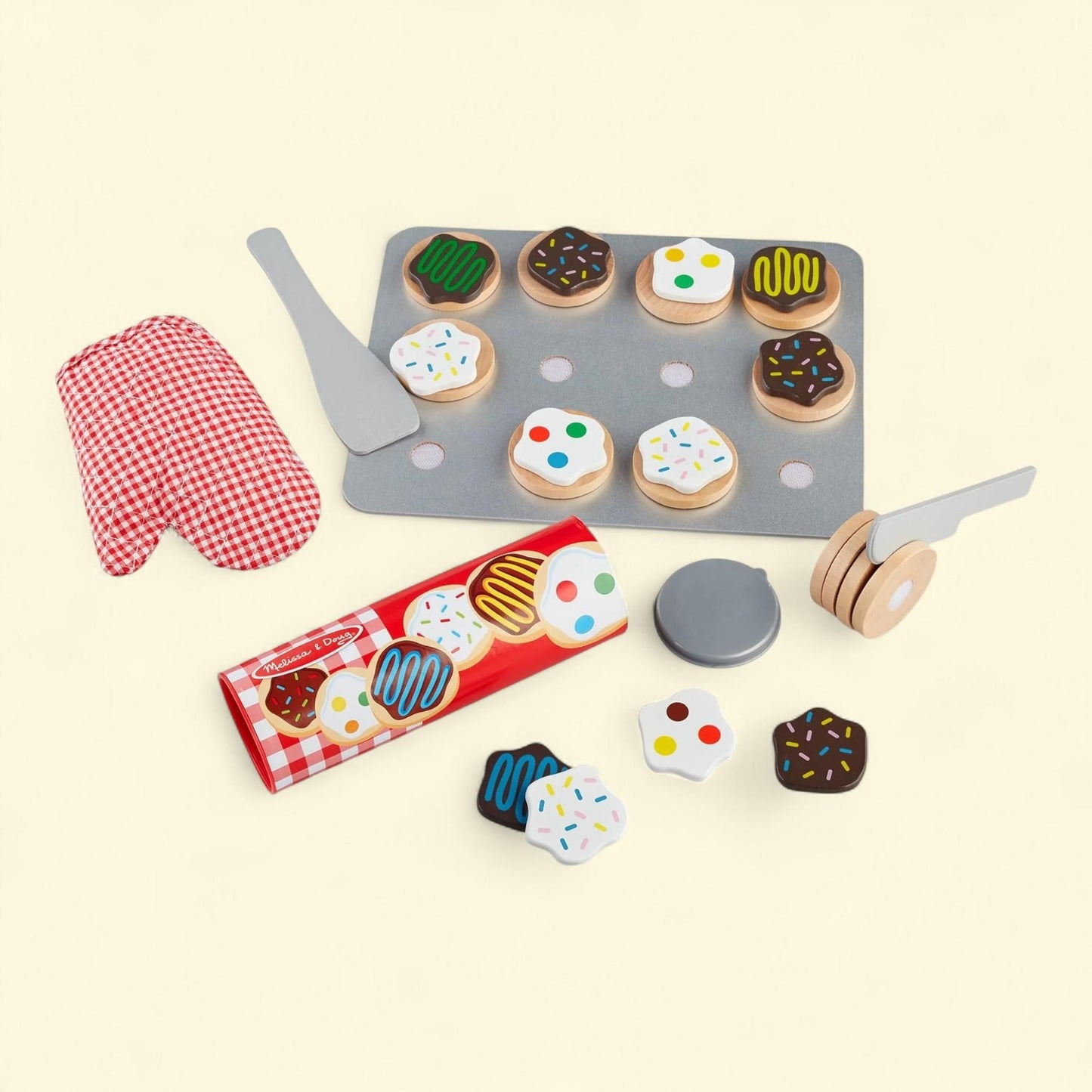 Melissa & Doug Slice and Bake Cookie Play Food Set, Wooden, 50+-piece
